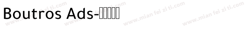 Boutros Ads字体转换